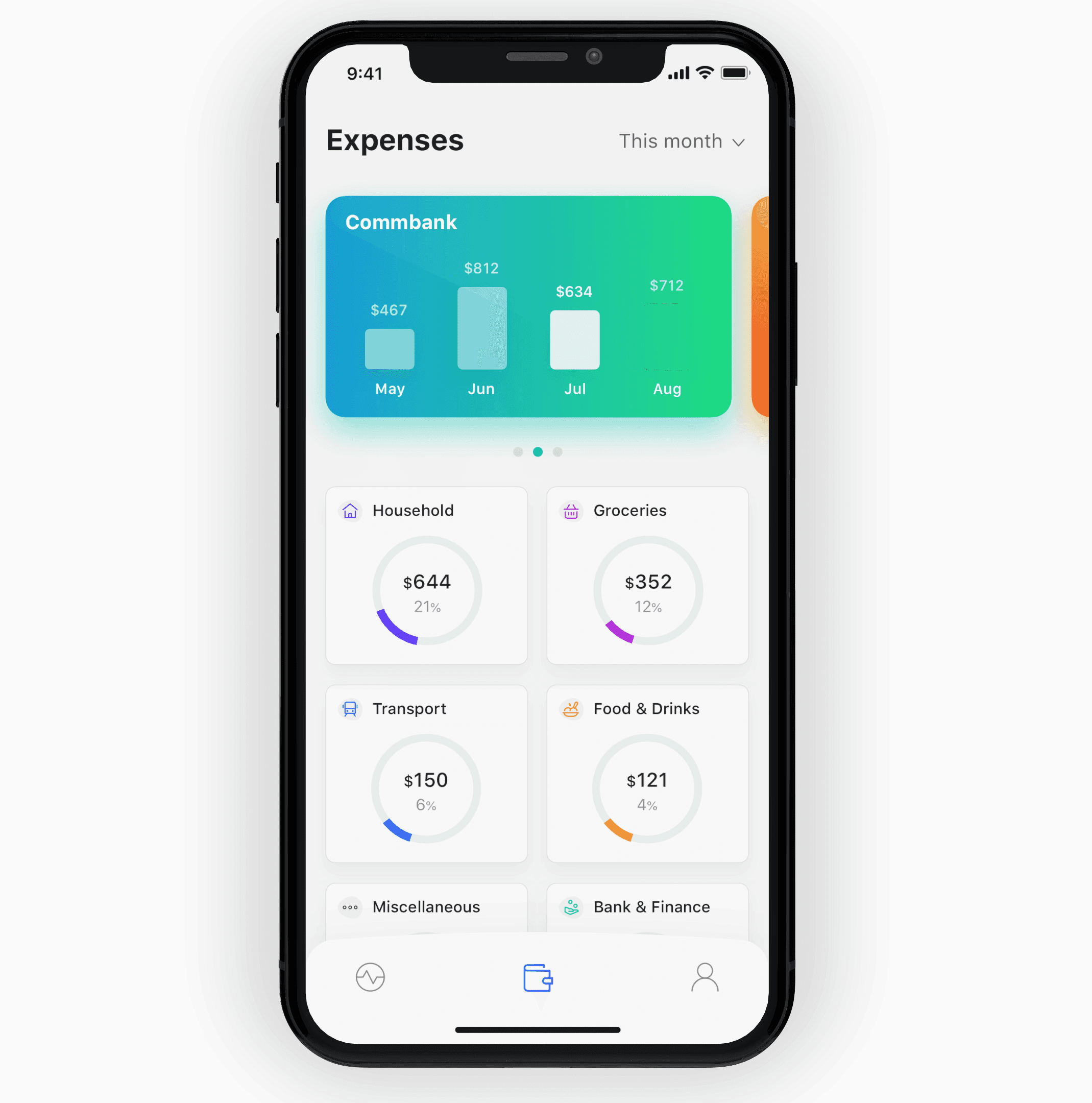 Beforepay expenses page concept