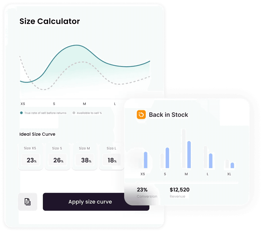 Size Calculator interface